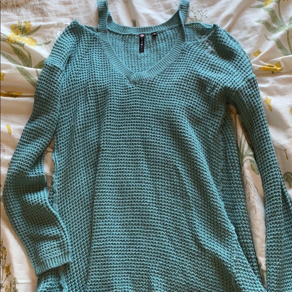 Off the shoulder sweater